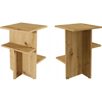 Konferenční stolek Stolek PLATAN ROOM obdélníkový 40 x 40 x 60 cm dub artisan