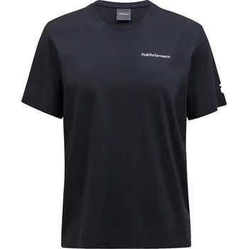 Cyklistické kalhoty Pánské triko Peak Performance M Explore Logo Tee Black
