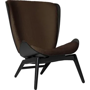 Křeslo Umage, Křeslo The Reader Teddy na černých dubových nožkách hnědé - Formadore