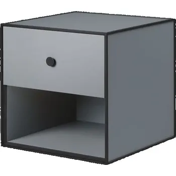 Úložný box Audo Copenhagen, Skříňka Frame 35 se zásuvkou tmavě šedá - Formadore