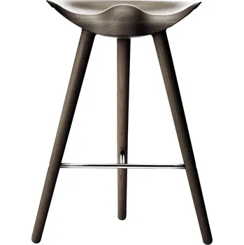 Audo Copenhagen, Židlička ML 42 Counter se stříbrnými spojkami tmavý dub - Formadore