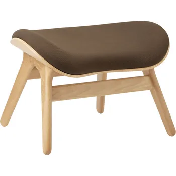 Obývací pokoj Umage, Podnožka Conversation Piece na dubových nožkách tmavě hnědá - Formadore