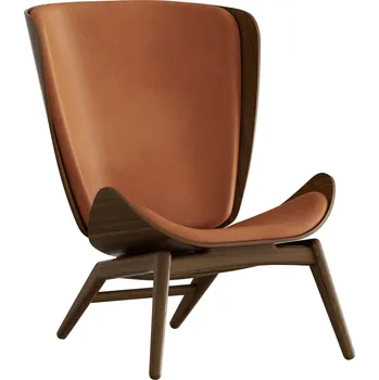 Křeslo Umage, Křeslo The Reader Dunes Rust kožené na tmavých dubových nožkách - Formadore