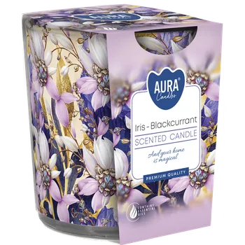 Svíčka Vonná svíčka ve skle Iris - Černý rybíz SN72s-59 Aura