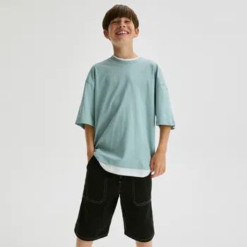Chlapecké kalhoty Reserved - BOYS` SHORTS - černý - 3676G-99X - 3676G-99X-128