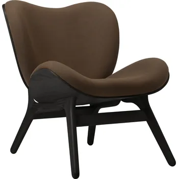 Křeslo Umage, Křeslo Conversation Piece na černých dubových nožkách tmavě hnědé - Formadore