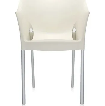 Jídelní židle Kartell, Židle Dr. No bílo-žlutá - Formadore