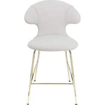 Jídelní židle Umage, Židle Time Flies na mosazných nožkách 102 cm světle šedá - Formadore