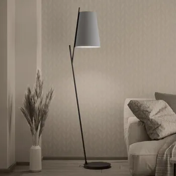 Lampička Eglo 390137 - Stojací lampa PETROSA 1xE27/40W/230V šedá