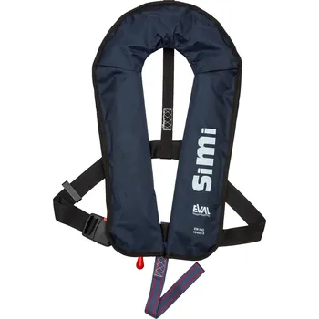 Člun SIMI Nafukovací záchranná vesta 160 N – manuální, plastová spona, modrá 04326-5BL