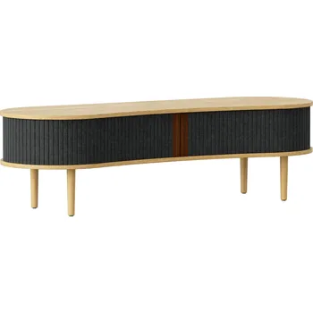 Úložný box Umage, Skříňka Audacious na dubových nožkách 140 cm tmavě šedá - Formadore