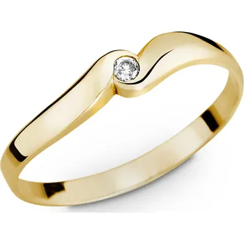 Prsten Prsten ze žlutého zlata se safírem 217.90 Velikost: 54