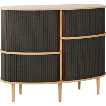 Umage, Skříňka Audacious vysoká na dubových nožkách tmavě šedá - Formadore