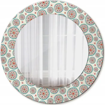 Zrcadlo Krásné Zrcadlo s kulatým vzorem boho 50 cm