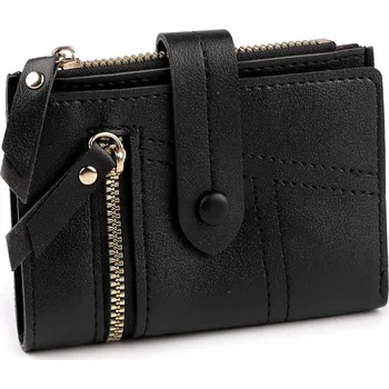 Peněženka Dámská peněženka plochá 9x12 cm, barva 6 černá