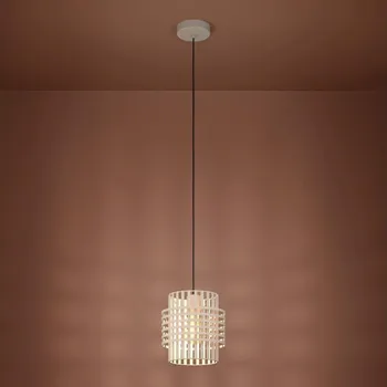 Eglo 390146 - Lustr na lanku OLTAMAR 1xE27/40W/230V pr. 21 cm krémová