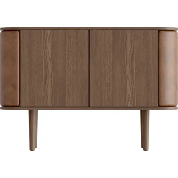 Umage, Dvoudveřová komoda Treasures tmavý dub a ekokůže - Formadore