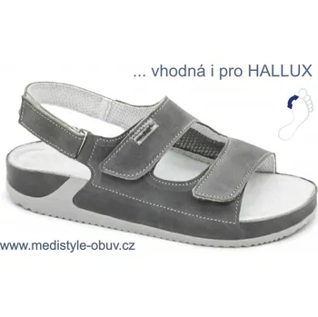 Dámská zdravotní obuv MEDISTYLE KLÁRA 5K-J26/2/H sandál šedý vel.36-42, --- - 36