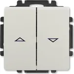 Ovládač žaluziový, řazení 1/0+1/0 s blokováním ABB Swing 3557G-A88340 S1 světle šedá