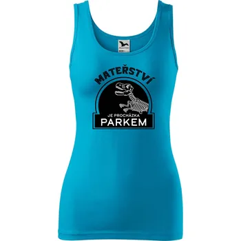 Dámské tílko s potiskem Mateřství Velikost: 2XL, Barva: Tyrkysová