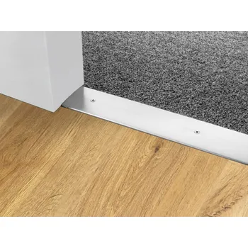 Podlahová lišta Profilteam přechodová lišta šroubovací oblá 100x1000 Stříbrná E01