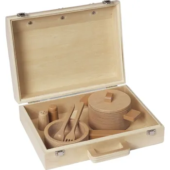 Dřevěná hračka Ferm Living, Nádobí na vaření - hračka Toro 8 dílů - Formadore