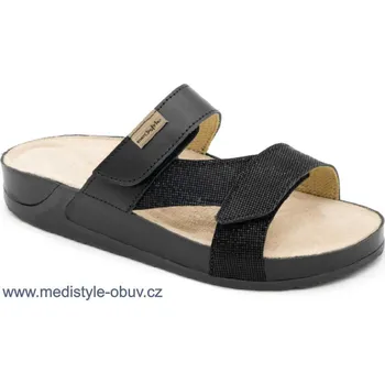 Dámská zdravotní obuv MEDISTYLE ELIŠKA 5ELI-J16 pantofel ČERNÝ vel.36-42, --- - 41