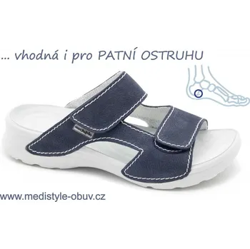 Dámská zdravotní obuv MEDISTYLE MIRKA LM-T19/B/OSTR pantofel modrý, --- - 39