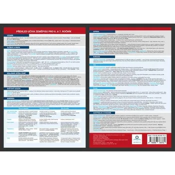 Přehledová tabulka učiva Přehled učiva zeměpisu pro 6. - 7. ročník - Vendula Burdová