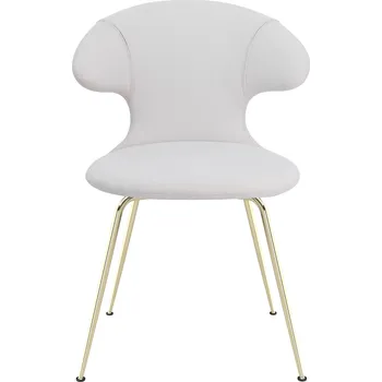 Křeslo Umage, Židle Time Flies na mosazných nožkách světle šedá - Formadore