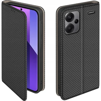 Pouzdro na mobilní telefon Flipové pouzdro pro Xiaomi Redmi Note 13 Pro+ Plus 5G, Černé, Uzavíratelné