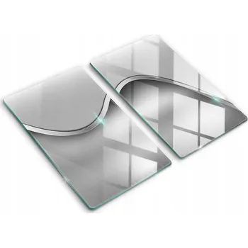 Obraz Tvrzené skleněné kuchyňské desky s grafikou 2x30x52 cm Kovová abstrakce