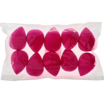 Make-up PONTE PONTE Sada houbiček na make-up - Tmavě růžové, 1 balení - 10 ks