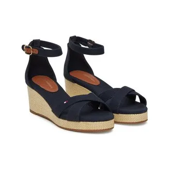 Dámské sandále Sandály Tommy Hilfiger Flag Criss-Cros Mid Wedge Espad FW0FW08481 Tmavomodrá 42