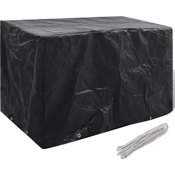 Krycí plachta Plachta na zahradní nábytek s 8 očky 140 x 70 x 90 cm Černý41646