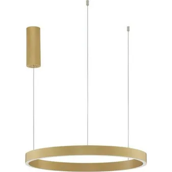 NOVA LUCE závěsné svítidlo ELOWEN broušený zlatý hliník a silikon LED 60W 3000K stmívatelné 9345661