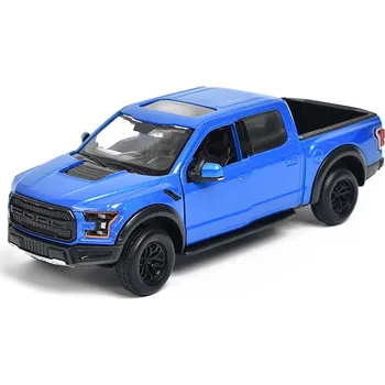 autíčko Ford F-150 Raptor Pick-up 2017 1:27 sv. modrá metalíza - MOTORMAX Ford F 150 Raptor Pick-up 2017 - kovový model auta