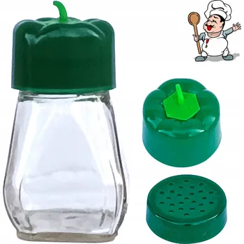 Dóza na potraviny ZAVAŘOVACÍ SKLENIČKA NA KOŘENÍ A BYLINKY 200 ML S DÁVKOVAČ S VELKÝMI OTVORY