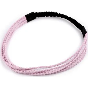 Čelenka Pružná čelenka do vlasů víceřadá - 1 pudrová