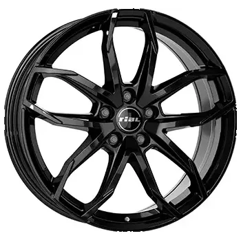 Alu kolo Alu kola RIAL LUCCA, 17x6.5 4x108 ET40, černá lesklá