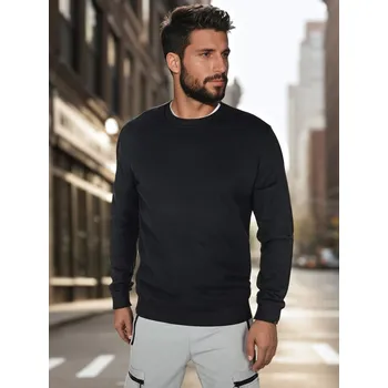 Pánská mikina Pánská černá basic mikina BX5882 Velikost: 2XL