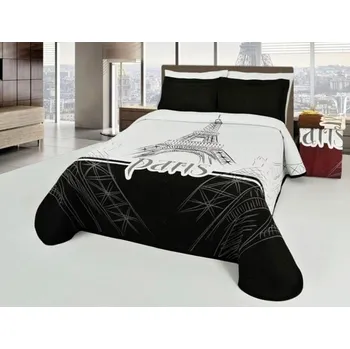 Přehoz na lůžko Forbyt přehoz na postel FB/115 Černá 240x260 cm