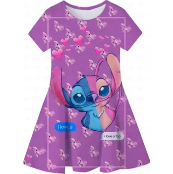 Dívčí šaty Dívčí šaty Lilo & Stitch Barva: fialové (CDDAZ80195), Velikost: 160/13-14T
