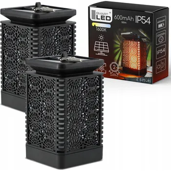 Venkovní osvětlení Solární Zahradní Lampa LED Závěsná Stojací Lucerna Efekt Plamene