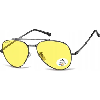 Sluneční brýle Žluté brýle pro noční jízdu pilotky Zesvětlující Polarizační MONTANA