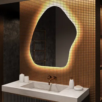 Zrcadlo LED zrcadlo do koupelny s nepravidelným tvarem G221