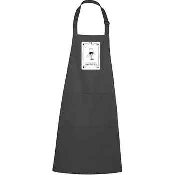 Kuchyňská zástěra Zástěra s potiskem Družička tarot Barva zástěry: Antracitová