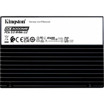 Pevný disk Kingston Technology SSD disk DC3000ME U.2 PCIe 5.0 NVMe TCG Opal Enterprise s kapacitou 3,84 TB