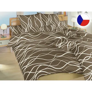 Povlečení Bavlněné povlečení KOMFORT Vlny banánové 70x90, 140x200