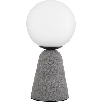 Lampička NOVA LUCE stolní lampa ZERO šedý beton a opálové sklo G9 1x5W 230V IP20 bez žárovky 9577010